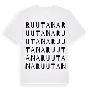 Ruutana ordlek t-shirt – ekologisk bomull t-shirt från Pinshirt