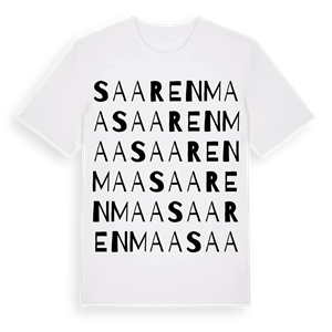 Saarenmaa ordlek t-shirt – ekologisk bomull t-shirt från Pinshirt