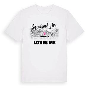 Någon i Takahuhti älskar mig t-shirt – ekologisk bomull t-shirt från Pinshirt