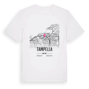 Tampella karta t-shirt – ekologisk bomull t-shirt från Pinshirt