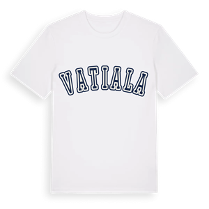 Vatiala college t-shirt – ekologisk bomull t-shirt från Pinshirt
