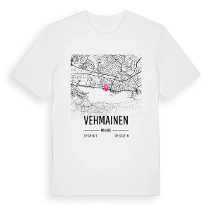 Vehmainen karta t-shirt – ekologisk bomull t-shirt från Pinshirt