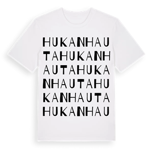Hukanhauta ordlek t-shirt – ekologisk bomull t-shirt från Pinshirt