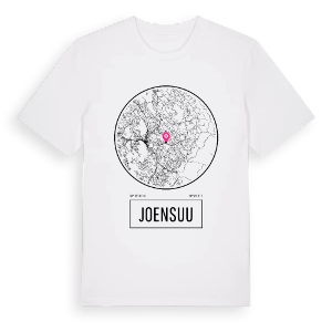 Joensuu t-shirt – ekologisk bomull t-shirt från Pinshirt