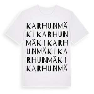 Karhunmäki ordlek t-shirt – ekologisk bomull t-shirt från Pinshirt