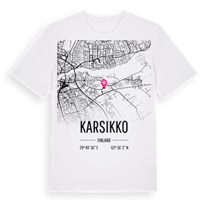 Karsikko karta t-shirt – ekologisk bomull t-shirt från Pinshirt
