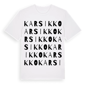Karsikko ordlek t-shirt – ekologisk bomull t-shirt från Pinshirt