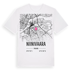 Niinivaara karta t-shirt – ekologisk bomull t-shirt från Pinshirt