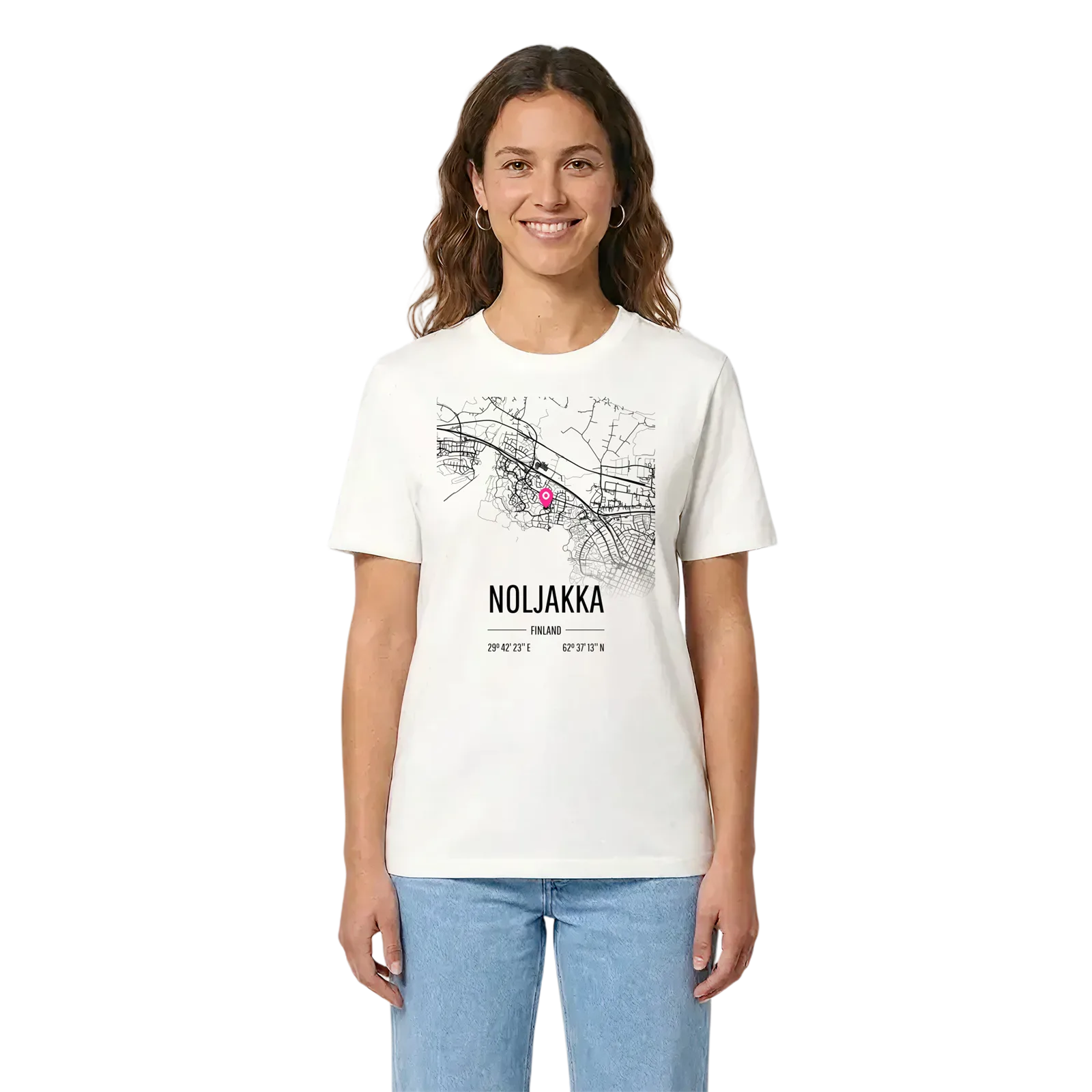 Noljakka karta t-shirt – White, i miljö