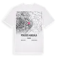 Pohjois-Karjala karta t-shirt