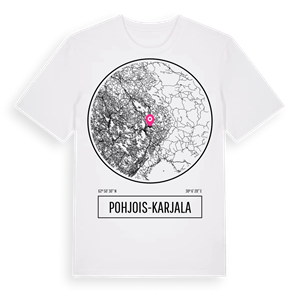 Pohjois-Karjala t-shirt – ekologisk bomull t-shirt från Pinshirt
