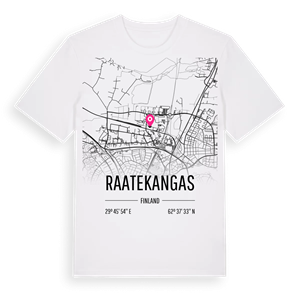 Raatekangas karta t-shirt – ekologisk bomull t-shirt från Pinshirt