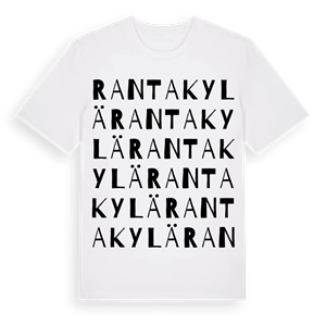 Rantakylä ordlek t-shirt – ekologisk bomull t-shirt från Pinshirt