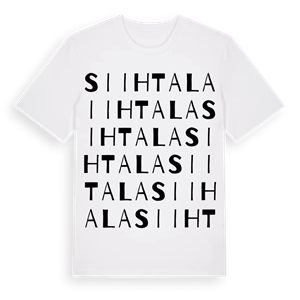 Siihtala ordlek t-shirt – ekologisk bomull t-shirt från Pinshirt