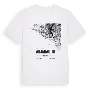 Äimärautio karta t-shirt – ekologisk bomull t-shirt från Pinshirt