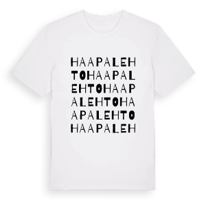 Haapalehto ordlek t-shirt – ekologisk bomull t-shirt från Pinshirt