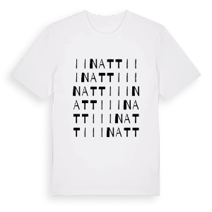 Iinatti ordlek t-shirt – ekologisk bomull t-shirt från Pinshirt