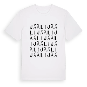 Jääli ordlek t-shirt – ekologisk bomull t-shirt från Pinshirt