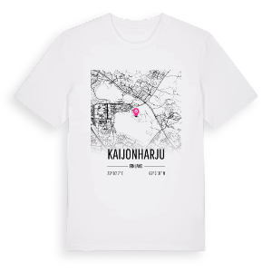 Kaijonharju karta t-shirt – ekologisk bomull t-shirt från Pinshirt