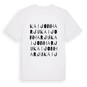 Kaijonharju ordlek t-shirt – ekologisk bomull t-shirt från Pinshirt