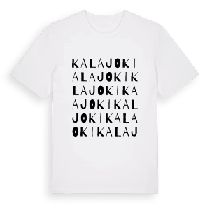 Kalajoki ordlek t-shirt – ekologisk bomull t-shirt från Pinshirt
