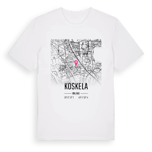 Koskela karta t-shirt – ekologisk bomull t-shirt från Pinshirt