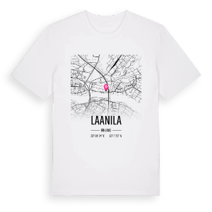 Laanila karta t-shirt – ekologisk bomull t-shirt från Pinshirt