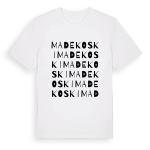 Madekoski ordlek t-shirt – ekologisk bomull t-shirt från Pinshirt