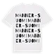 Manner-Suomi ordlek t-shirt