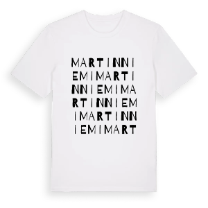 Martinniemi ordlek t-shirt – ekologisk bomull t-shirt från Pinshirt