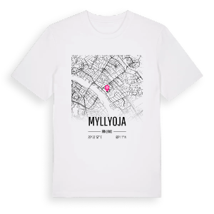 Myllyoja karta t-shirt – ekologisk bomull t-shirt från Pinshirt