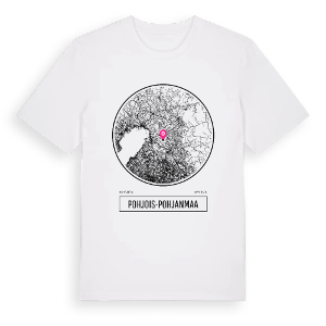 Pohjois-Pohjanmaa t-shirt – ekologisk bomull t-shirt från Pinshirt