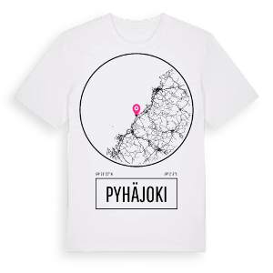 Pyhäjoki t-shirt – ekologisk bomull t-shirt från Pinshirt