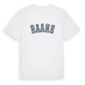Raahe college t-shirt – ekologisk bomull t-shirt från Pinshirt