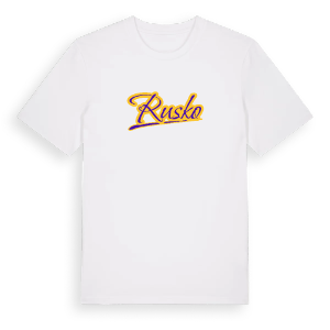 Rusko baseball t-shirt – ekologisk bomull t-shirt från Pinshirt