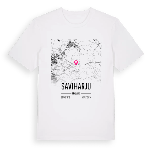 Saviharju karta t-shirt – ekologisk bomull t-shirt från Pinshirt