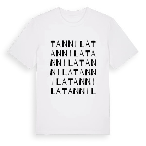 Tannila ordlek t-shirt – ekologisk bomull t-shirt från Pinshirt