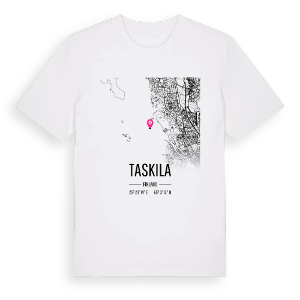 Taskila karta t-shirt – ekologisk bomull t-shirt från Pinshirt