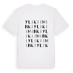 Ylikiiminki ordlek t-shirt – ekologisk bomull t-shirt från Pinshirt