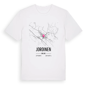 Joroinen karta t-shirt – ekologisk bomull t-shirt från Pinshirt