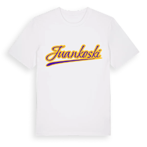 Juankoski baseball t-shirt – ekologisk bomull t-shirt från Pinshirt