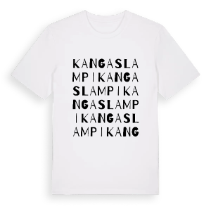 Kangaslampi ordlek t-shirt – ekologisk bomull t-shirt från Pinshirt