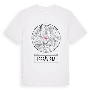 Leppävirta t-shirt – ekologisk bomull t-shirt från Pinshirt