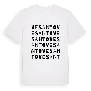 Vesanto ordlek t-shirt – ekologisk bomull t-shirt från Pinshirt