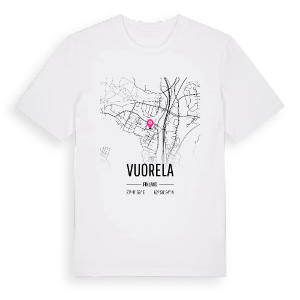 Vuorela karta t-shirt – ekologisk bomull t-shirt från Pinshirt