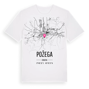 Požega karta t-shirt – ekologisk bomull t-shirt från Pinshirt