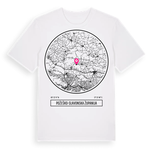 Požeško-slavonska županija t-shirt – ekologisk bomull t-shirt från Pinshirt