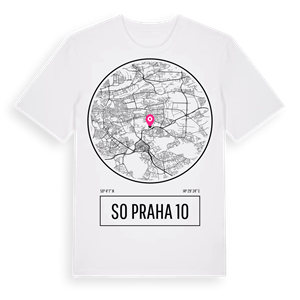 SO Praha 10 t-shirt – ekologisk bomull t-shirt från Pinshirt