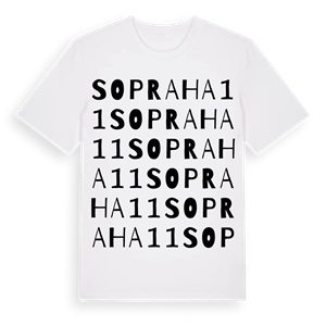 SO Praha 11 ordlek t-shirt – ekologisk bomull t-shirt från Pinshirt