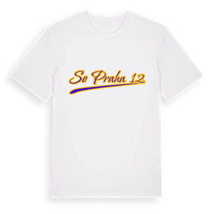 SO Praha 12 baseball t-shirt – ekologisk bomull t-shirt från Pinshirt